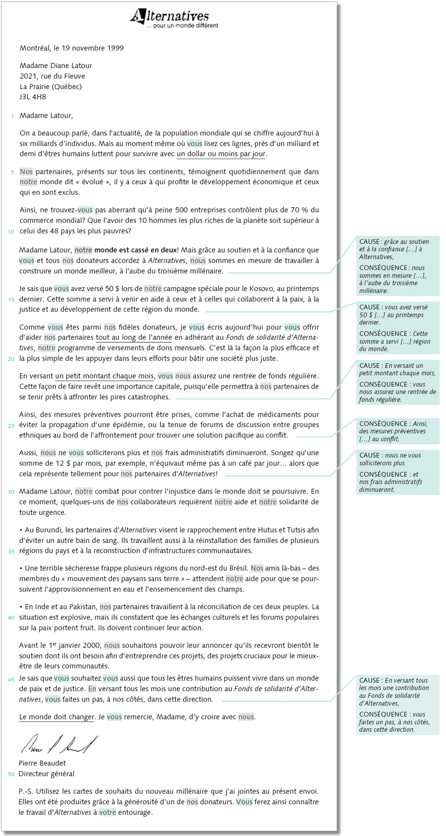 exemple de lettre ouverte argumentative